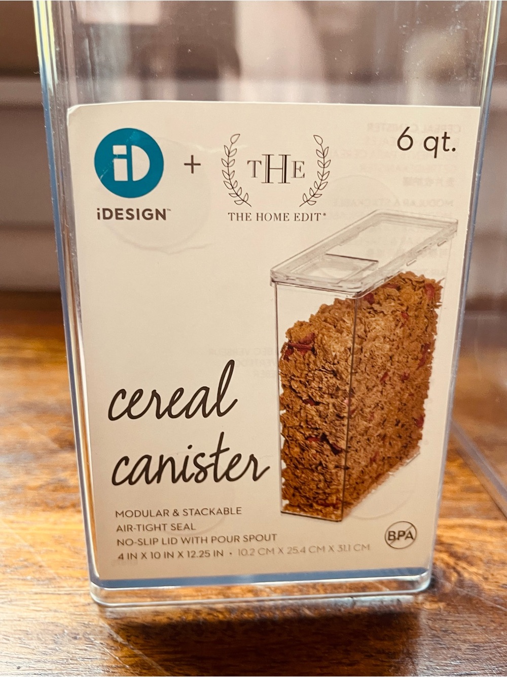 iDesign - The Home Edit - 6 qt Cereal Canisters x 4